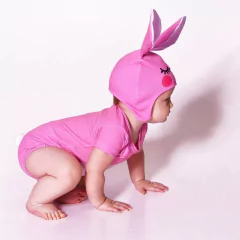 Body Bebê Fantasia de Coelho Orelhinha Rosa - Isabb - comprar online