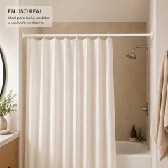 Barral Extensible para Baño hasta 2 Metros – Ajustable sin perforar