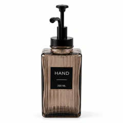 Dispenser de Vidrio Rayado 350 ml - tienda online