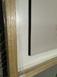 Imagen de Cuadro Decorativo Árboles Minimalista Con Marco Madera 63x73 cm Natural