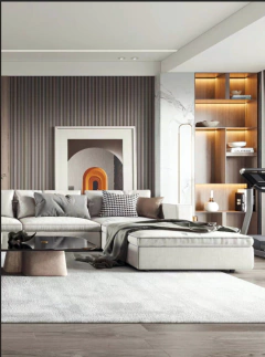 Imagen de Wall Panel Interior Varillado Decorativo 16cm×270 cm – Revestimiento Moderno Spc Simil Madera