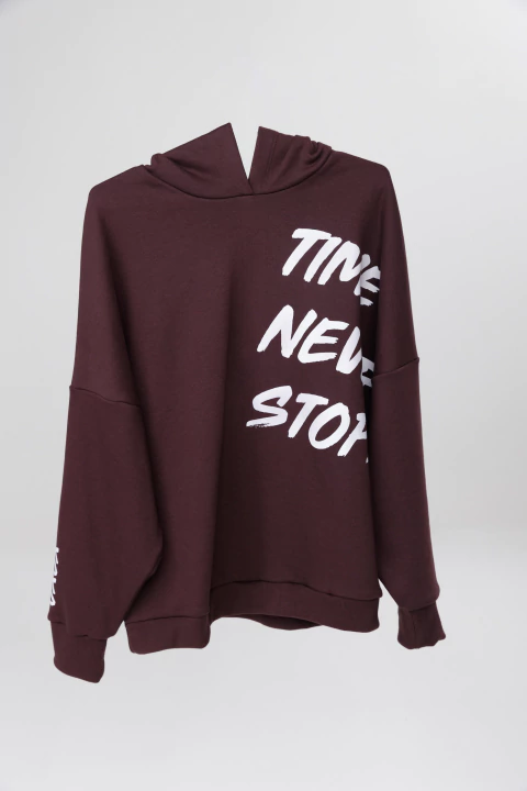 BUZO OVERSIZE BRONX MARRÓN - comprar online