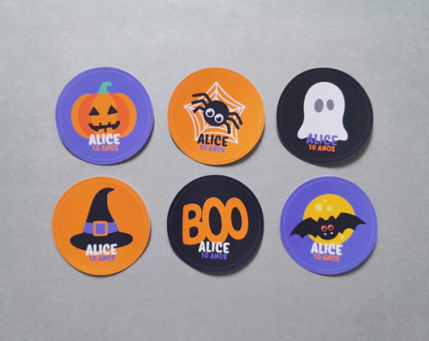 Adesivo Halloween Personalizado | 5 cm