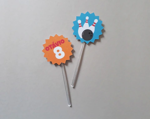 Mini Topper Boliche Personalizado