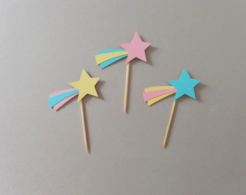 Mini Topper Estrelinhas Mágicas em Camadas