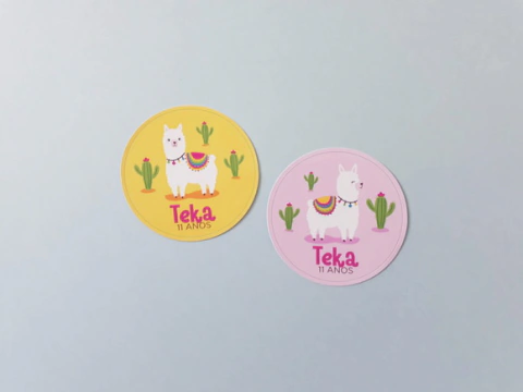 Adesivo Lhama Personalizado | 5 cm