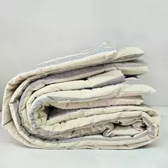 ACOLCHADO RAYAS ANCHAS GRIS + TUSOR 230X240cm en internet