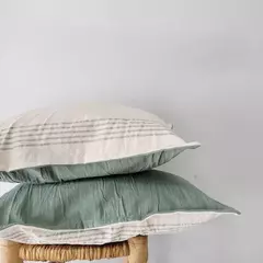 ALMOHADONES bifaz 50X30cm en verde seco