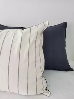 almohadón bifaz 80x50cm rayas/tusor - comprar online