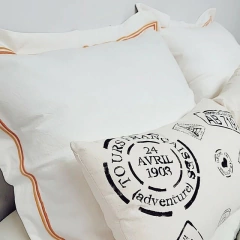 ALMOHADONES 70x50cm TUSOR CON BORDADO