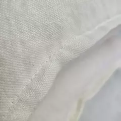 ALMOHADÓN 60x60cm BIFAZ LINO PESADO OFF WHITE - El Talleras | Ropa blanca & Complementos