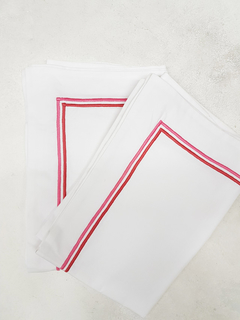 PAR DE FUNDAS 70x50 cm CON DOBLE BORDADO - El Talleras | Ropa blanca & Complementos