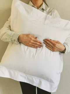 ALMOHADÓN Ó SÓLO FUNDA EN PERCAL 50x50 cm + solapa COSTURA SIMPLE