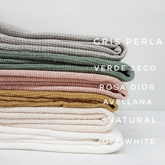 MANTAS WAFFLE SIMPLE COLOR CHICAS - El Talleras | Ropa blanca & Complementos