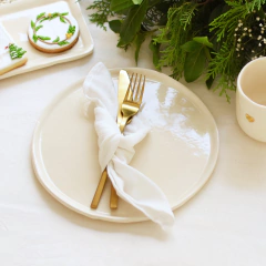 SERVILLETAS DE GASA 45x45cm Off White