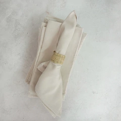 SERVILLETAS DE GABARDINA natural 50x50cm - comprar online