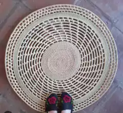 ALFOMBRA TEJIDA 1MT DIÁMETRO en internet