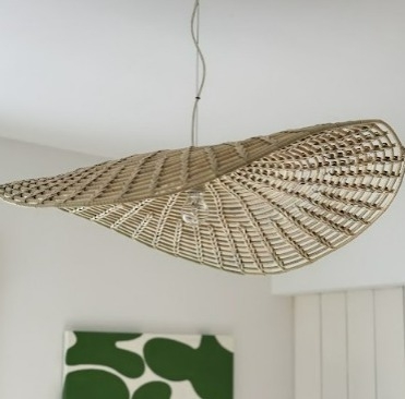 LÁMPARA DE PALMA 60cm diámetro