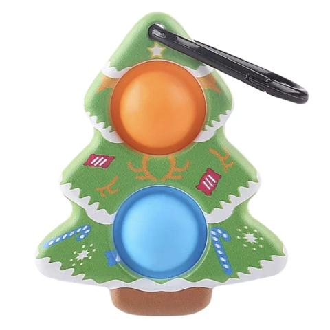 Pop It Dimple Llavero - Árbol de navidad