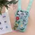 Bolsito porta celular - Flores Aqua - comprar online
