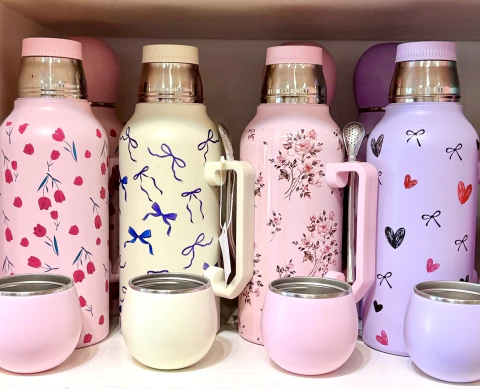 Termo Estampado con tapa mate Bolita 1300ml. en internet