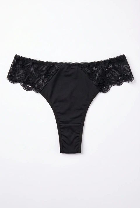 COLALESS COMBINADA CON ENCAJE NEGRO