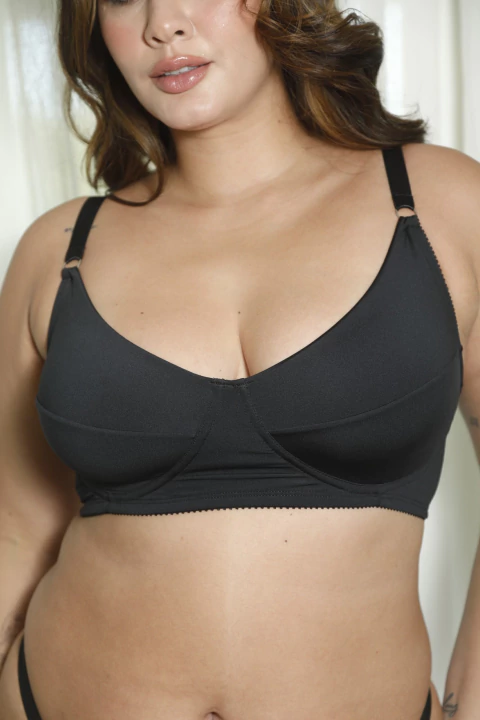 CORPIÑO SEGUNDA PIEL SIMIL ARO NEGRO