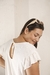 VESTIDO LINO CON VOLADO BLANCO - Kala.Baza