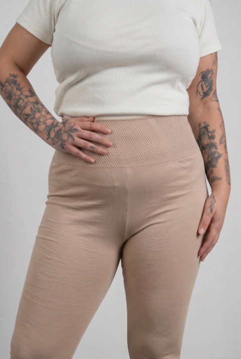 CALZA TERMICA BEIGE