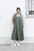 VESTIDO MUSCULOSO CON BOLSILLOS MILITAR