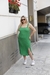 VESTIDO BAMBULA CON TAJO VERDE - comprar online
