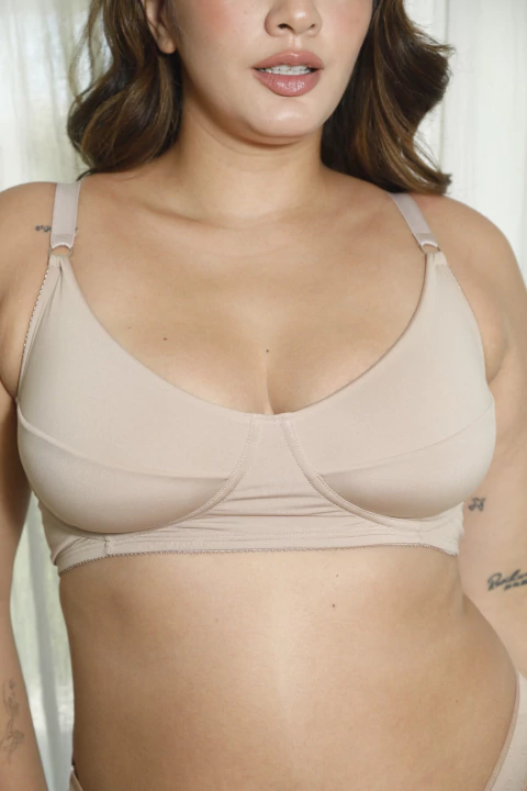 CORPIÑO SEGUNDA PIEL SIMIL ARO AVELLANA