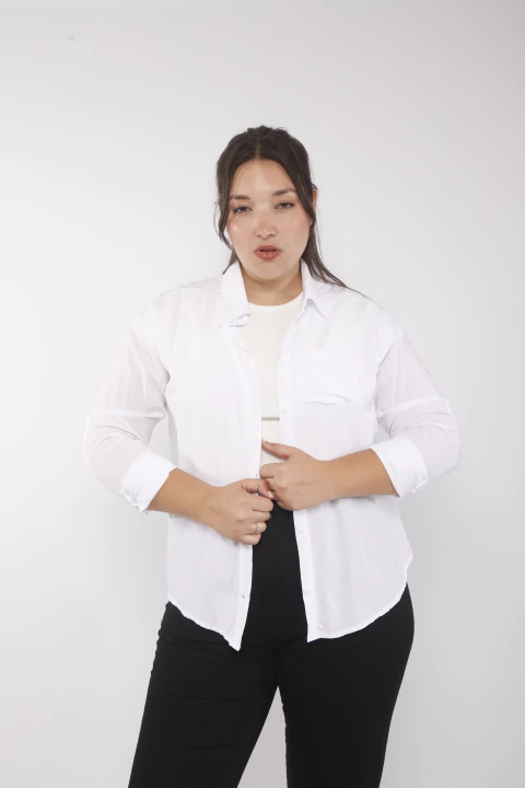 CAMISA BASIC BLANCA - comprar online