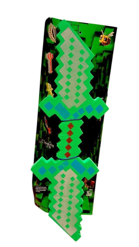 Espada doble Minecraft verde - comprar online
