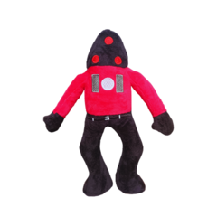 Peluche skibidi toilet rojo y negro - importado - comprar online