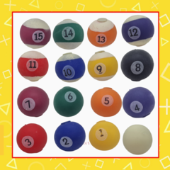Stresball con slime bolas de billar