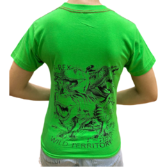 Remera de Dinosaurio Verde Manga Corta - Pata´s