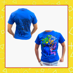 Remera manga corta Rainbow Friends azul