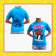 Remera de Skibidi Toilet Celeste