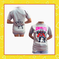 Remera de Skibidi Toilet Gris Manga Corta