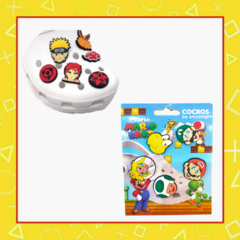 Pins x5 para crocs Mario Bros
