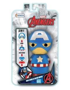 Muñeco 3 en 1 capitan america avengers - comprar online
