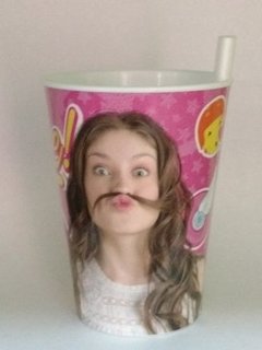 Vaso De Plastico Con Bombilla De Soy Luna en internet