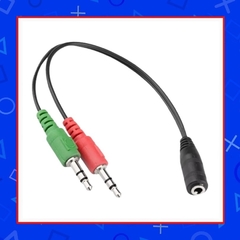 Cable Adaptador auricular 1 mini plug a 2 mini plug