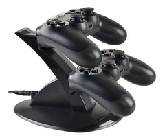 Base Doble Cargadora Joystick PS4 Con Luz - comprar online