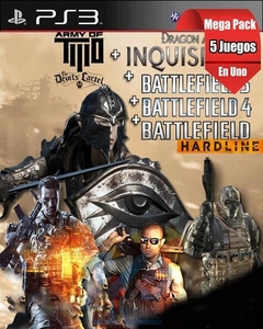 Combo Battlefield Sagas + DragonAge Inquisicion + Army of Two PS3 Digital