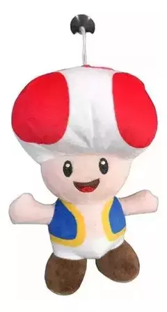 Peluche Honguito Toadd Rojo