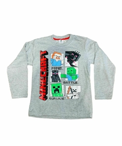 Remera Manga larga personajes de Minecraft - comprar online