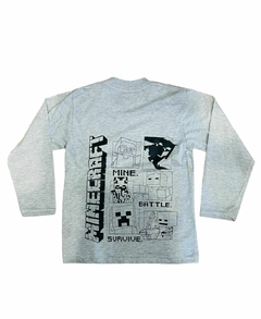 Remera Manga larga personajes de Minecraft en internet