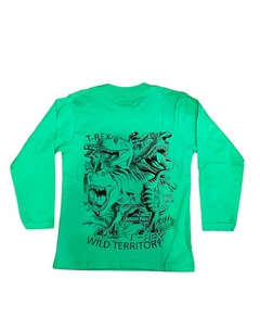 Remera manga larga de dinosaurio en internet
